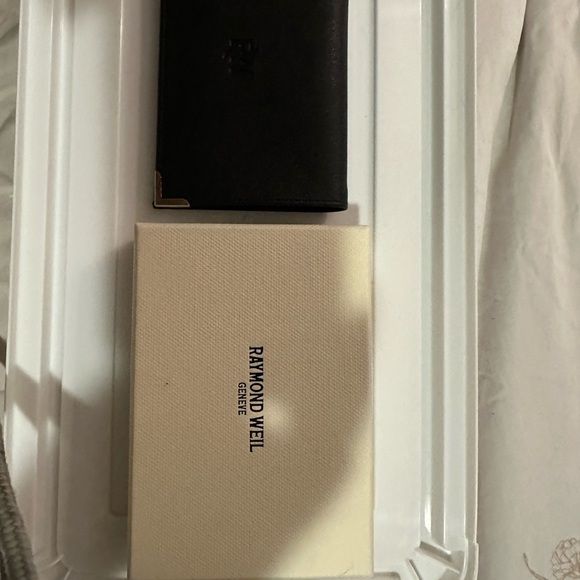 Raymond Weil Black Leather Accessory - Picture 1 of 5